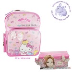 Balo học sinh size L Hello Kitty Thái Lan + tặng Bóp viết Mimie MM293-9BB (trị giá 150k)